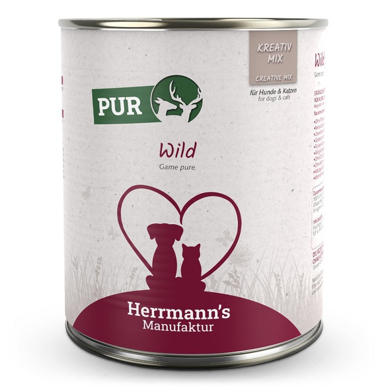 Herrmann's | Wild Reinfleisch | Kreativ-Mix | 6 x 800 g