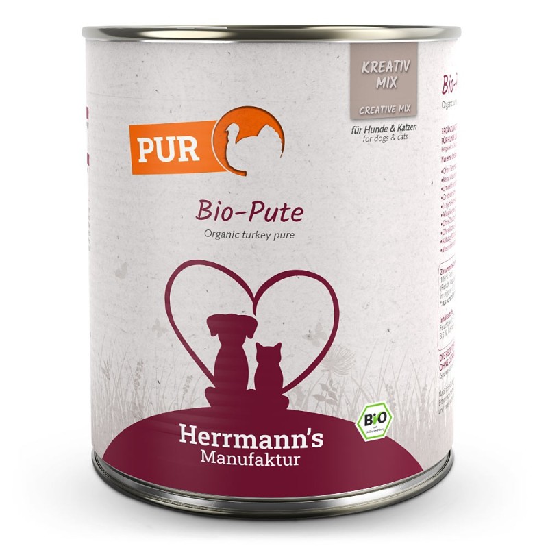 Herrmann's | Bio Pute Reinfleisch | Kreativ-Mix | 6 x 800 g