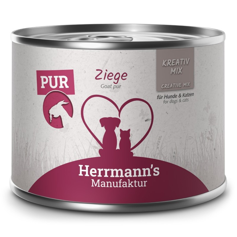 Herrmann's | Ziege Reinfleisch | Kreativ-Mix | 24 x 200 g