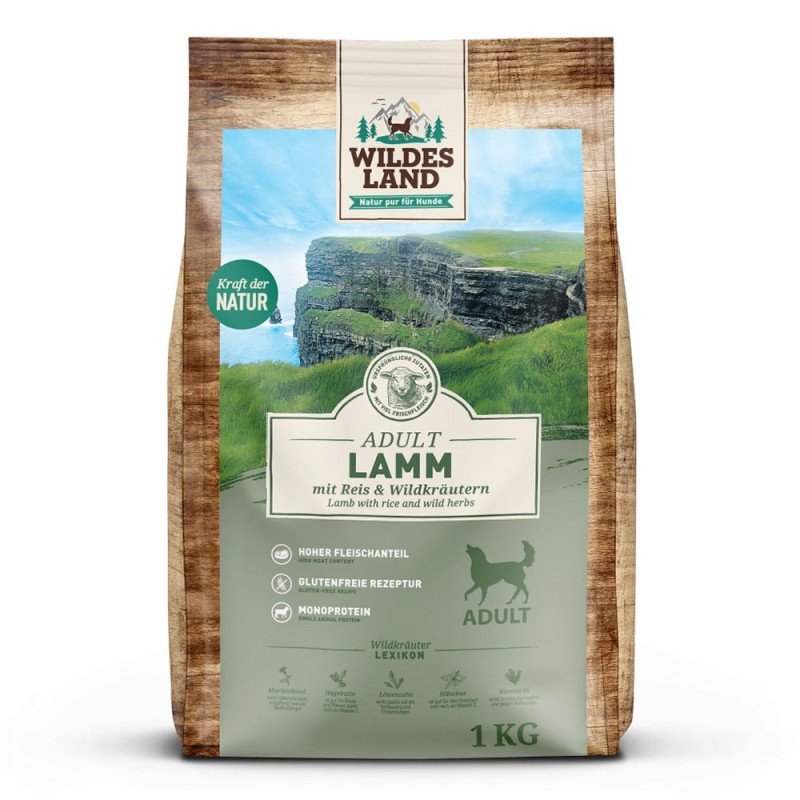 Wildes Land | Lamm mit Reis und Wildkräutern | Classic Adult | 1 kg