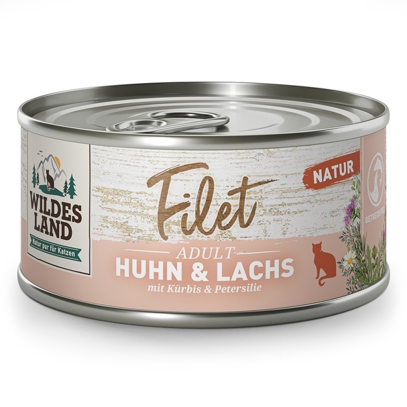 Wildes Land | Huhn / Lachs | Filet | 12 x 80 g