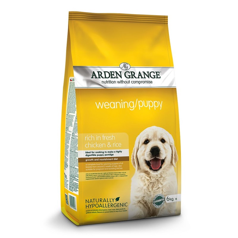 Arden Grange | Reich an frischem Huhn / Reis | Weaning/Puppy | 6 kg