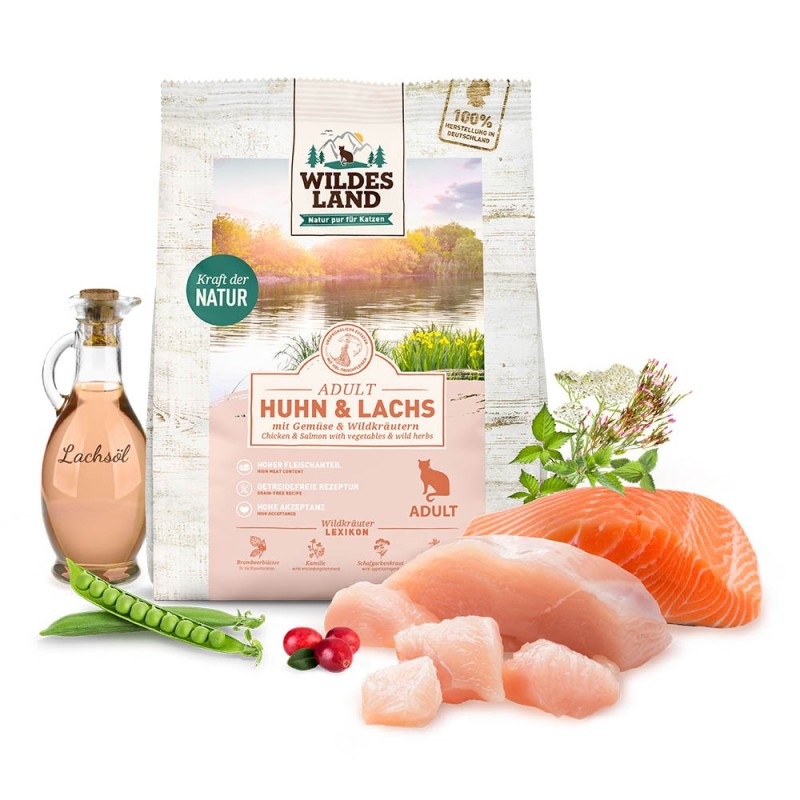 Wildes Land | Huhn und Lachs | Classic Adult | 400 g