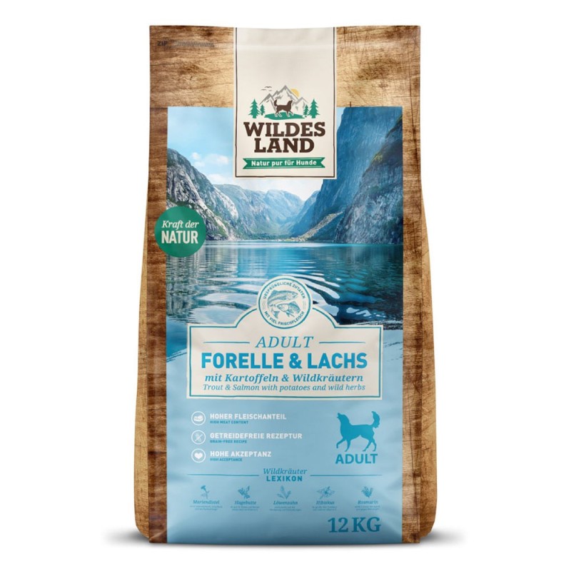 Wildes Land | Forelle / Lachs mit Kartoffel | Classic Adult | 12 kg