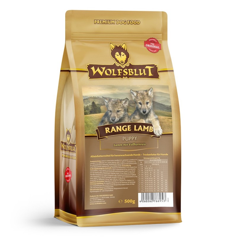 Wolfsblut | Range Lamb | Puppy | 4 x 500 g