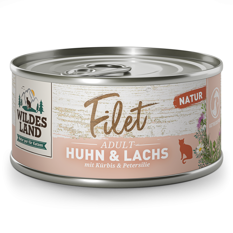 Wildes Land | Huhn / Lachs | Filet | 24 x 80 g