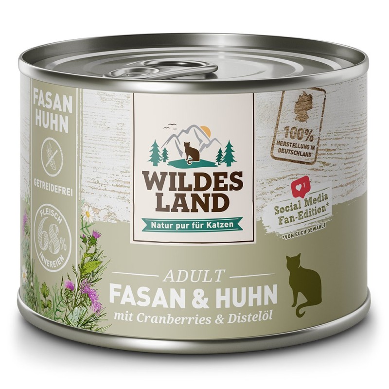 Wildes Land | Fasan und Huhn | Classic Adult | 12 x 200 g