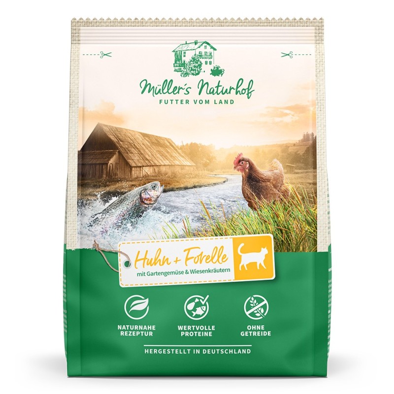 Müller’s Naturhof | Huhn und Forelle | Getreidefrei | 400 g