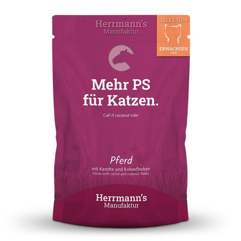 Herrmann's | Pferd mit Karotte / Kokosflocken | Selection Adult | 20 x 100 g