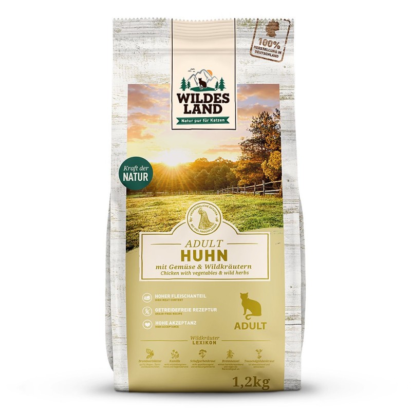 Wildes Land | Huhn | Classic Adult | 4 x 1,2 kg