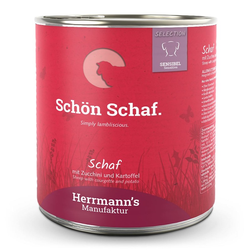 Herrmann's | Schaf mit Zucchini und Kartoffeln | Selection Sensible | 6 x 800 g