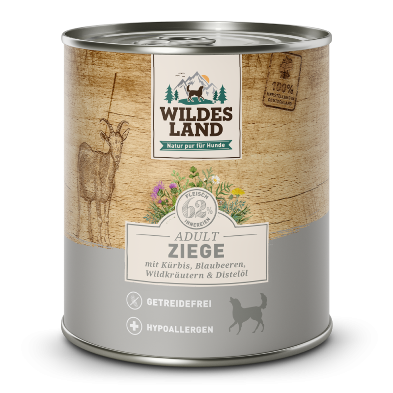 Wildes Land | Ziege mit Kürbis | Classic Adult | 12 x 800 g