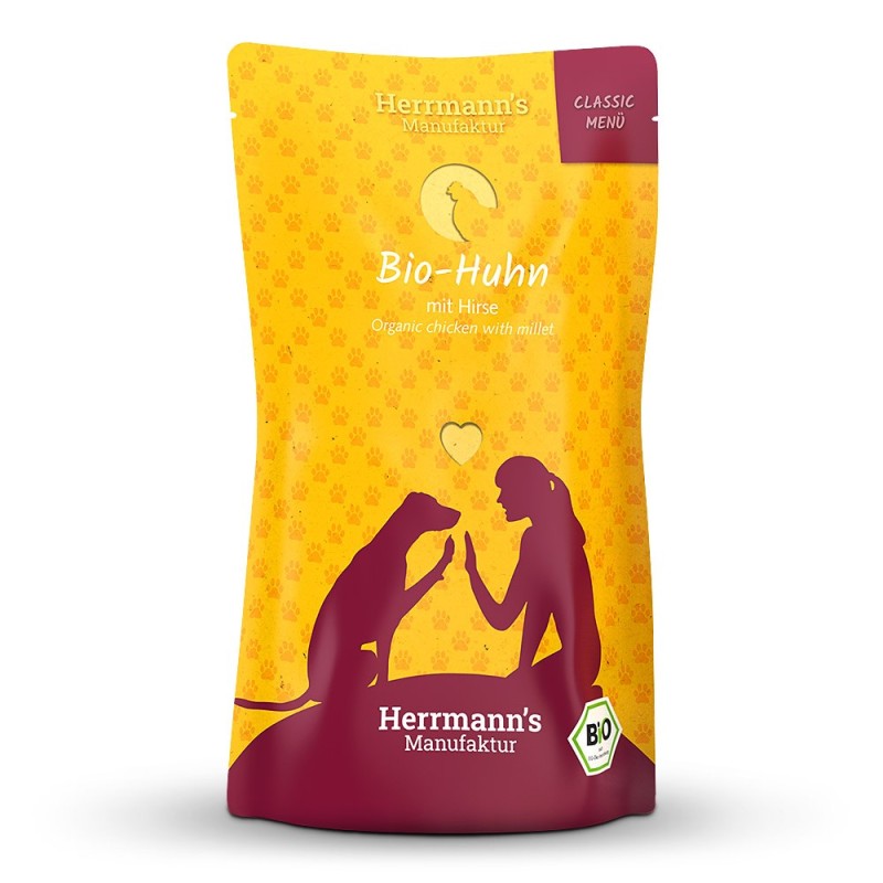 Herrmann's | Bio-Huhn mit Hirse | Classic | 12 x 130 g