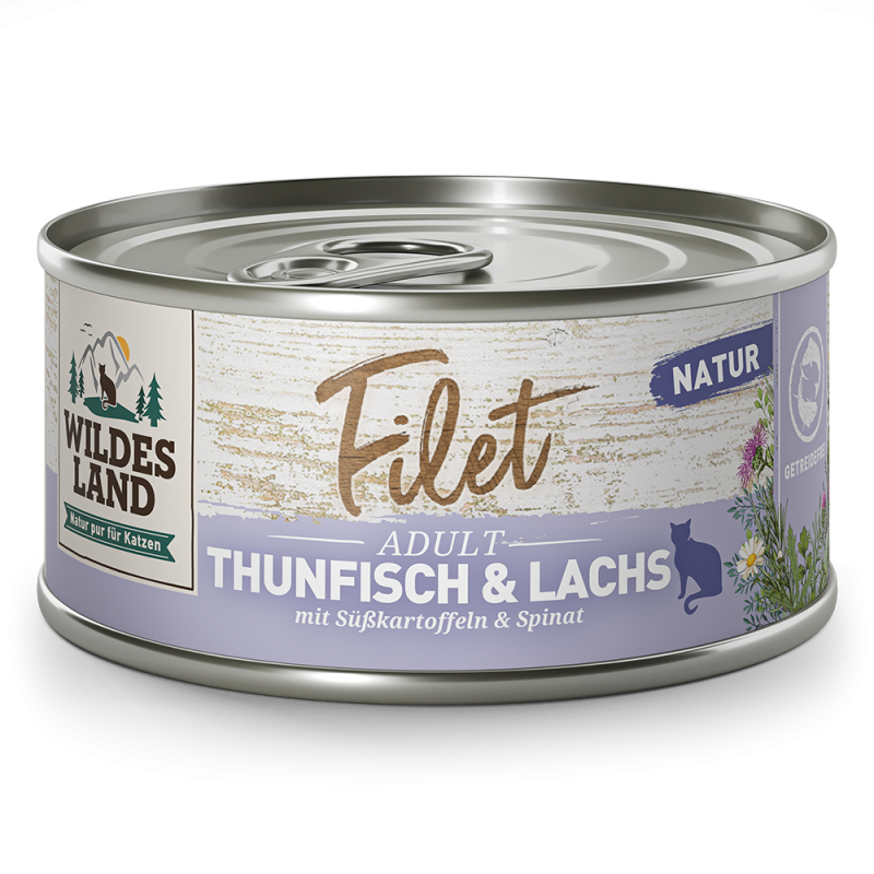 Wildes Land | Thunfisch / Lachs | Filet | 48 x 80 g