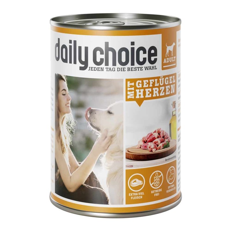 daily choice | mit Geflügelherzen | 12 x 400 g