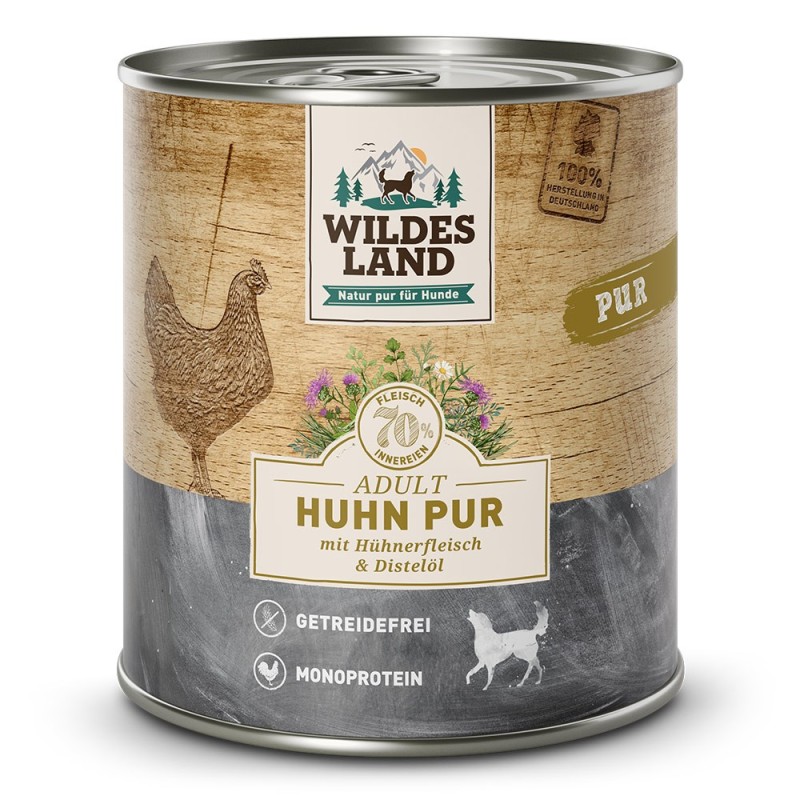 Wildes Land | Huhn mit Distelöl | PUR Adult | 12 x 800 g