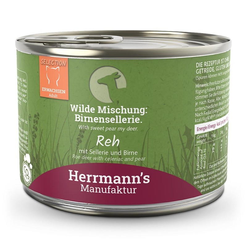 Herrmann's | Reh mit Sellerie und Birne | Selection Adult | 12 x 200 g