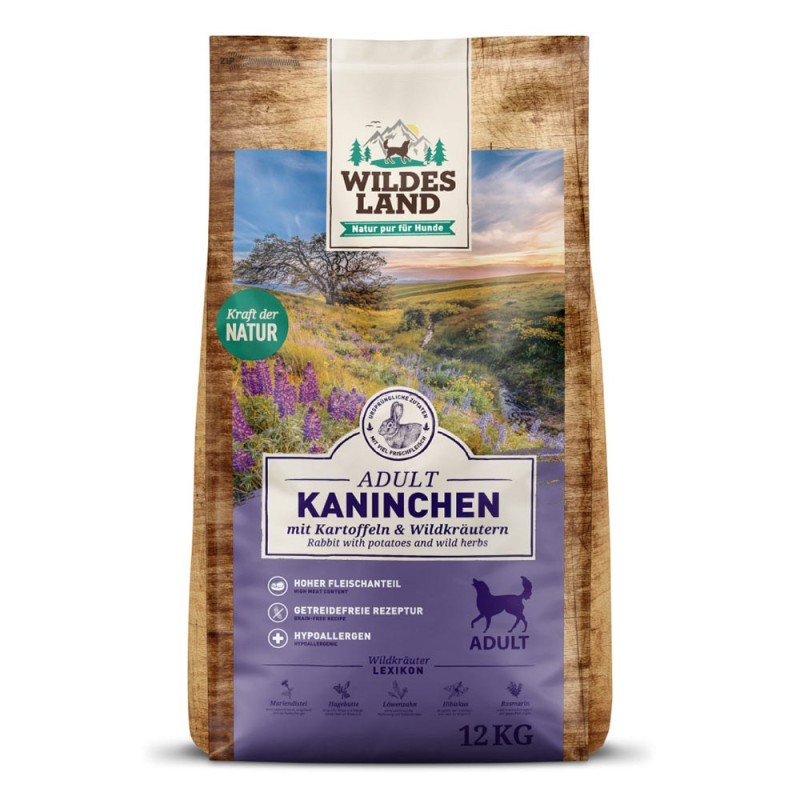 Wildes Land | Kaninchen mit Kartoffel | Classic Adult | 30 kg