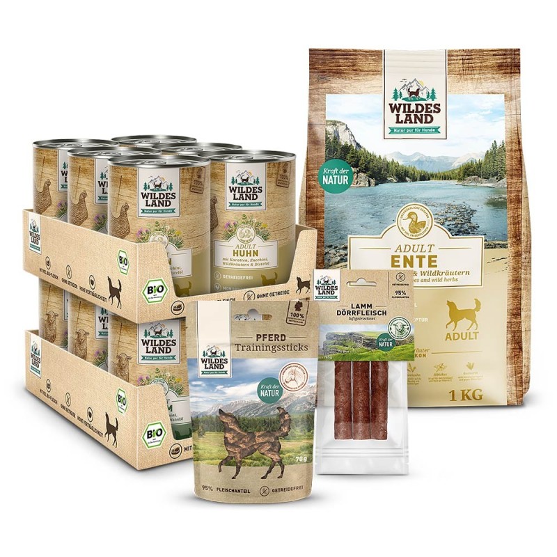 Wildes Land | Probierpaket Nassfutter | Classic Adult | 1 Paket