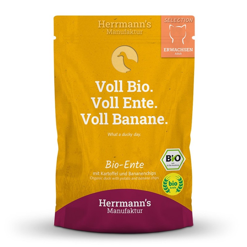 Herrmann's | Bio Ente mit Kartoffeln / Banane | Selection Adult | 20 x 100 g