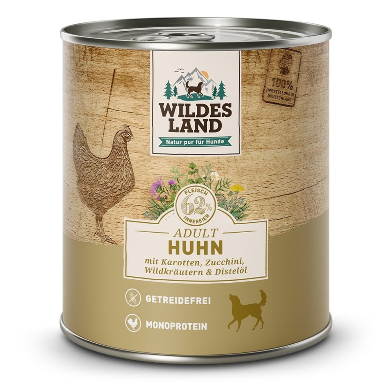 Wildes Land | Huhn mit Karotte | Classic Adult | 30 x 800 g