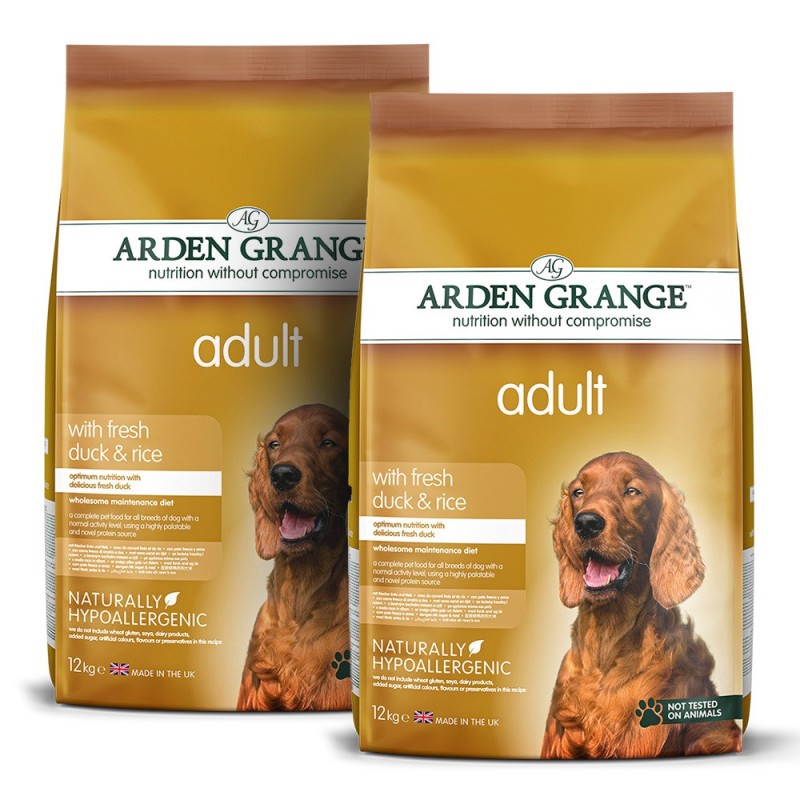 Arden Grange | Mit frischer Ente und Reis | Adult | 2 x 12 kg