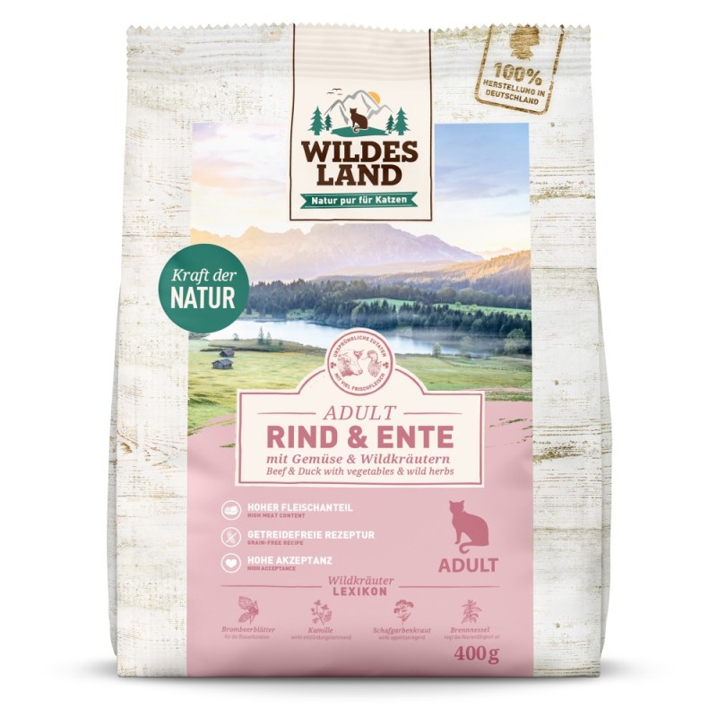 Wildes Land | Rind und Ente | Classic Adult | 7 x 400 g