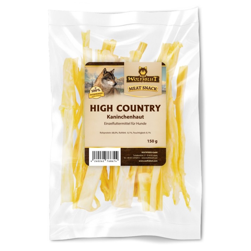 Wolfsblut | High Country Kaninchenhaut | Kauartikel | 150 g