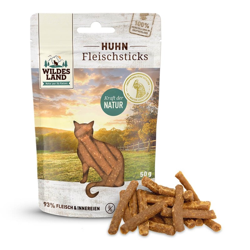 Wildes Land | Huhn | Fleischsticks | 50 g