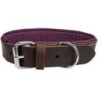 Schecker - Schecker Hunde-Halsband "Moorfeuer", Farbe: braun-violett [45 cm lang x 20 mm breit]