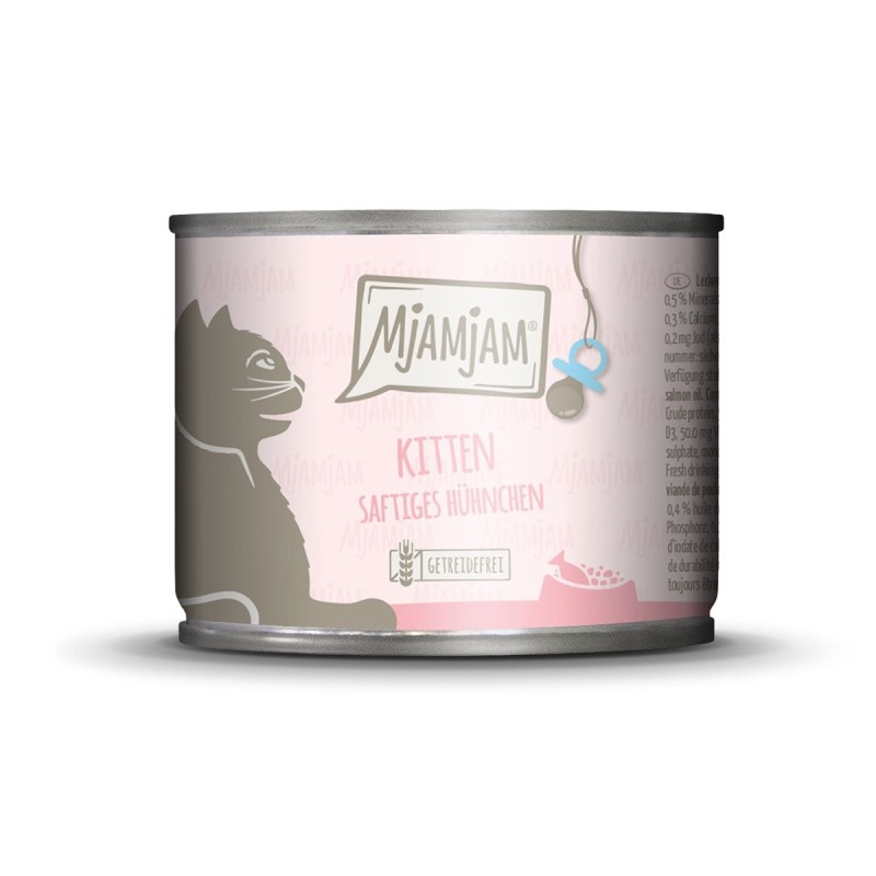 MjAMjAM - Kitten saftiges Hühnchen mit Lachsöl 6x200g