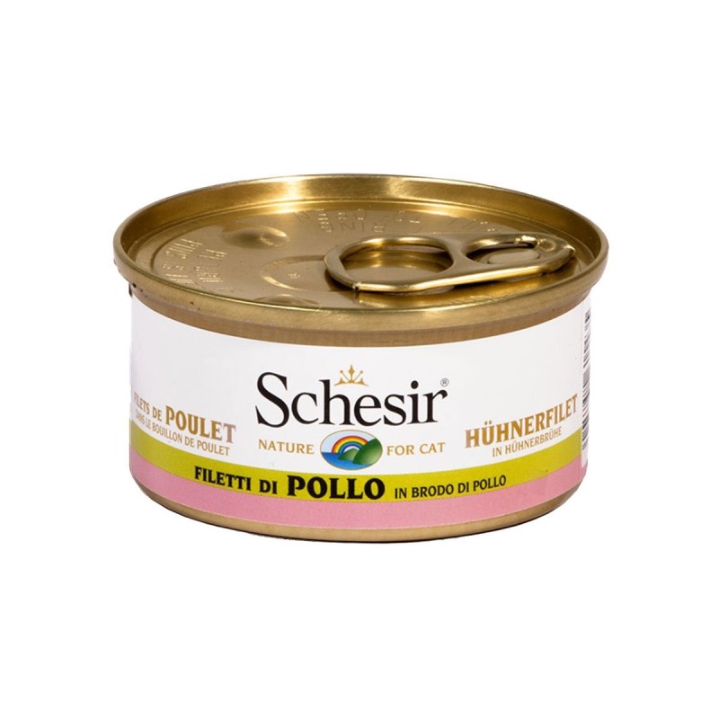 Schesir Cat Brühe Hühnerfilet 24x70g