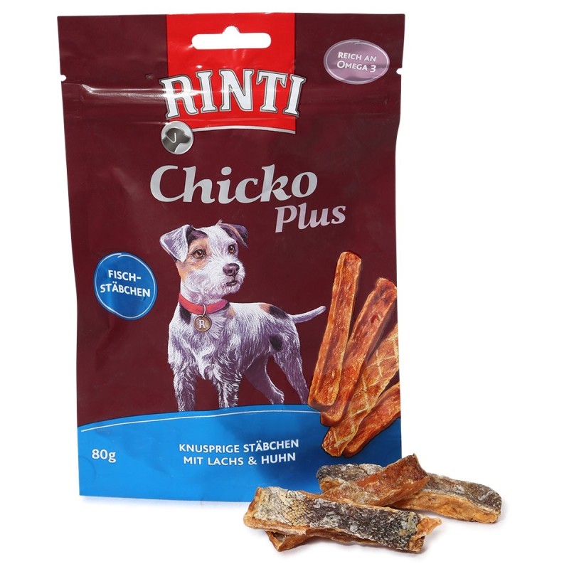 RINTI Extra Chicko Plus Fischstäbchen mit Lachs / Huhn 6x80g