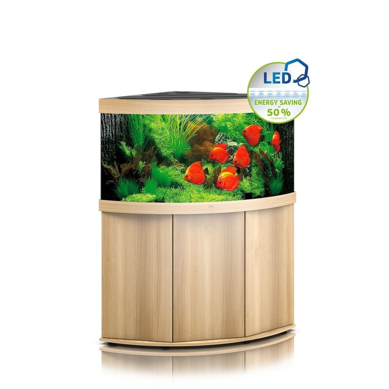 Juwel Komplett Eck-Aquarium Trigon 350 LED mit Unterschrank SBX helles holz