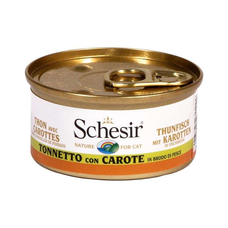 Schesir Cat Brühe Thunfisch / Karotten 24x70g