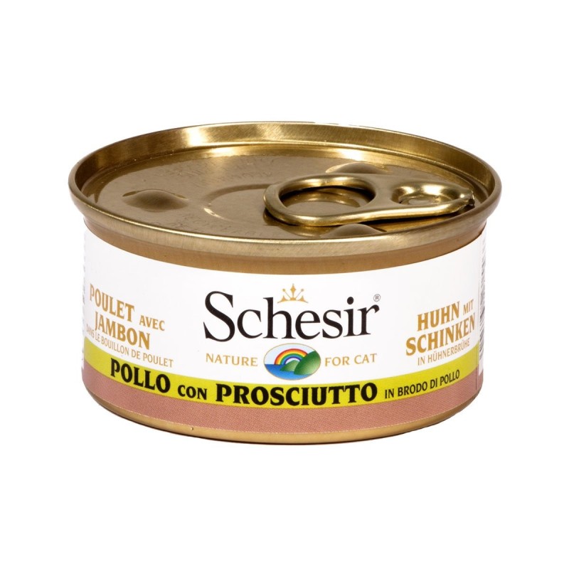 Schesir Cat Brühe Huhn / Schinken 24x70g